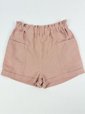 Wilfred Free Linen Blend Paperbag Shorts Terracotta Pull On Coastal Minimalist